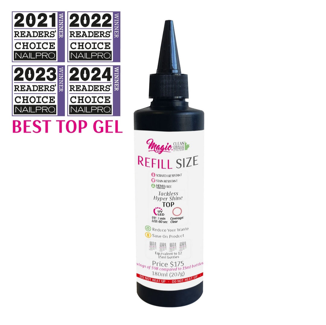 Tackless Hyper Shine Top Refill - 180ml